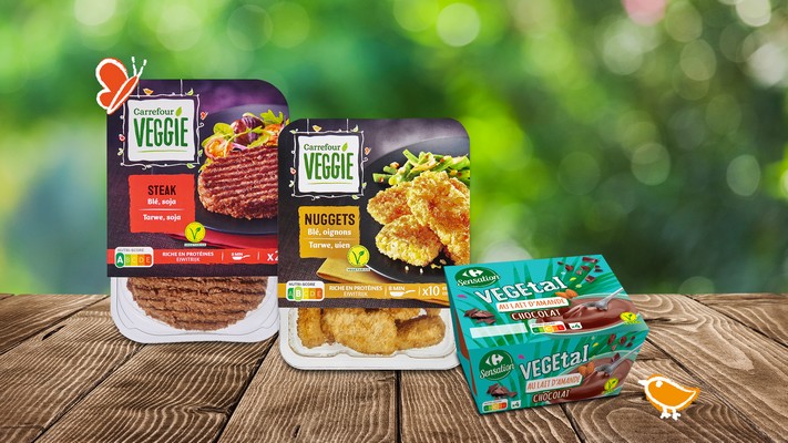 Réveille ta Végé-dalle avec les produits végétaux CARREFOUR !