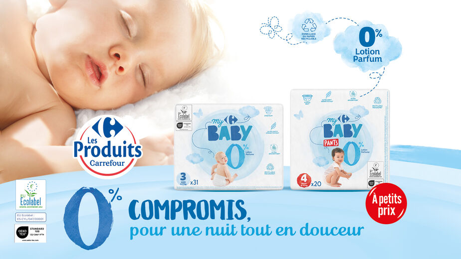Carrefour Baby 0% lotion et parfum