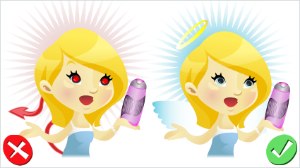 Certains appareils photos possèdent une fonction pour éviter les yeux rouges, utilisons-la pour des photos plus agréables à regarder