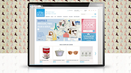 ChicPlace est un nouveau site internet où nous trouverons des objets uniques, dénichés pour nous, dans plein de petites boutiques parisiennes, barcelonaises et madrilènes.
