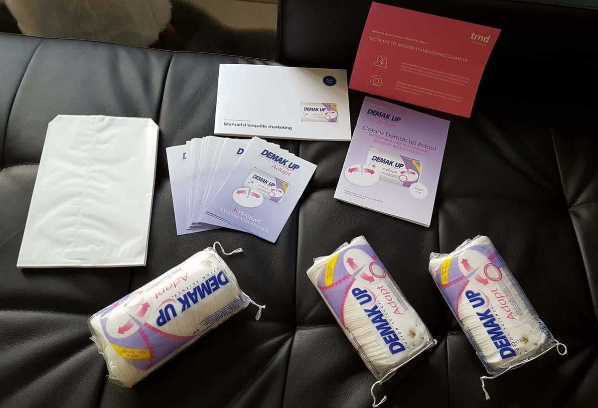 le pack de bienvenue des cotons Demak'Up Adapt