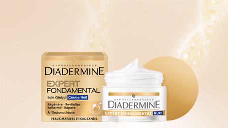 <CENTER> 4. La Crème Nuit pour raffermir et réparer. Au reveil, une peau fraîche et un effet bonne mine assuré !</CENTER>