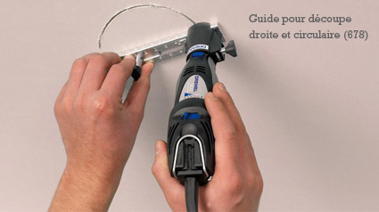 Guide pour découpe droite et circulaire