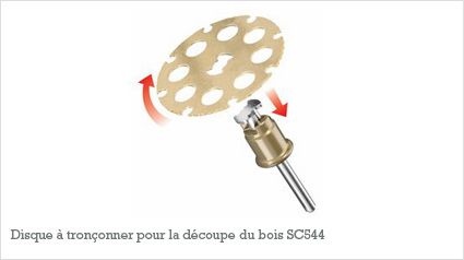 Ce disque couleur or est parfait pour couper toutes les sortes de bois et pour les stratifiés.