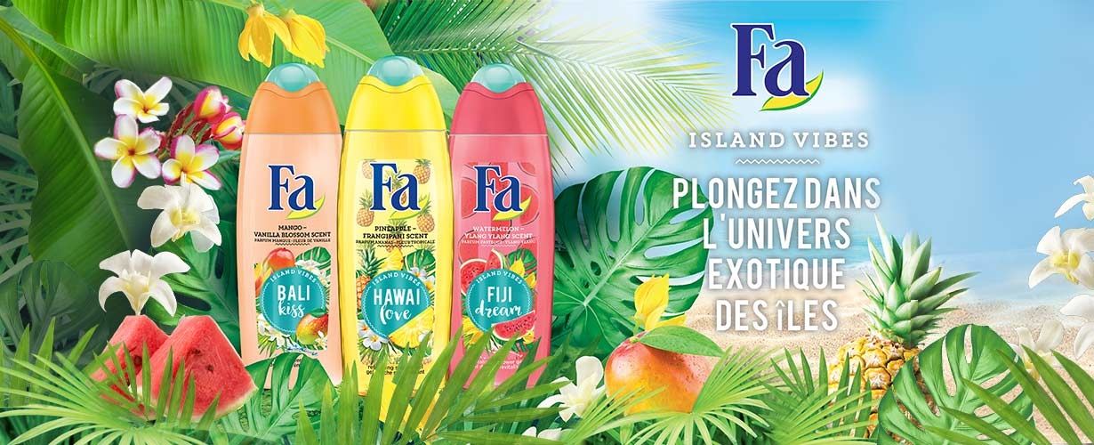 La marque Fa nous dévoile en avant première sa nouvelle gamme exotique : Fa Island Vibes !