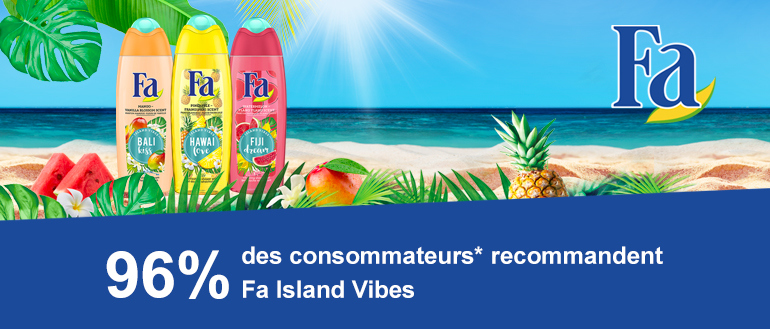 96 % des consommateurs recommandent Fa Island Vibes