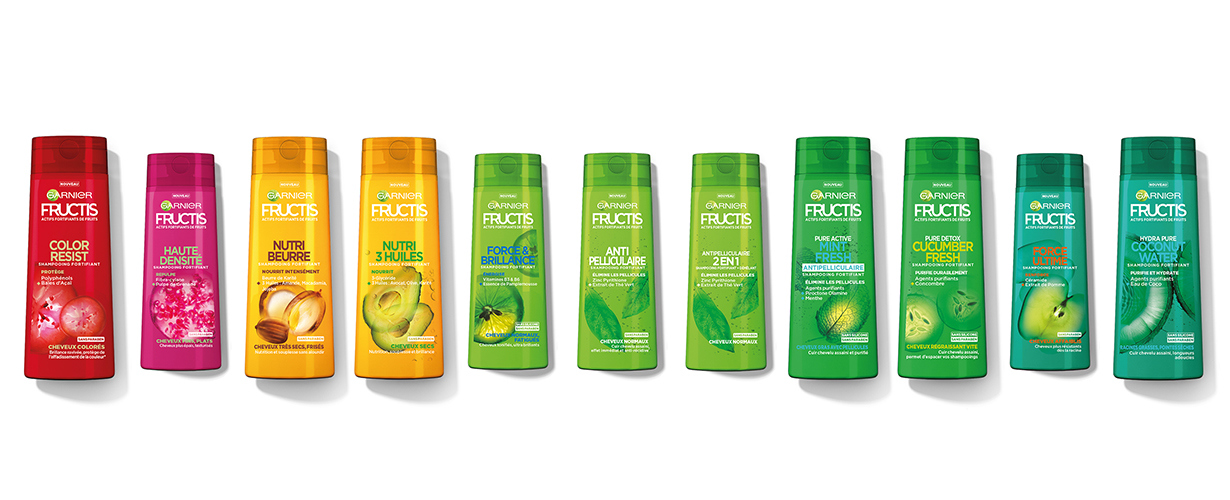Dans ce projet, 4 équipes découvriront différents produits de la nouvelle gamme Fructis.