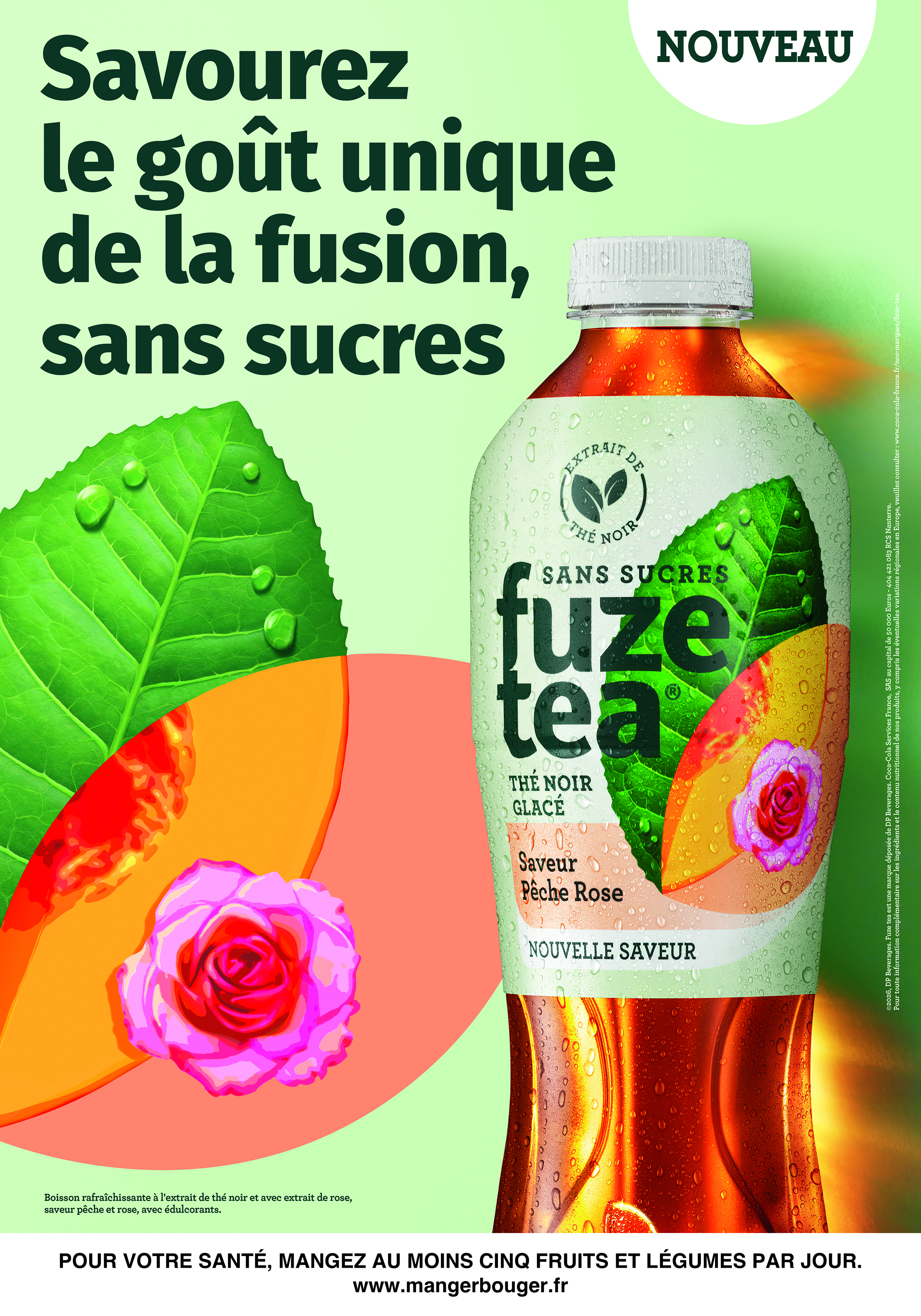 Fuze Tea Pêche Rose Sans Sucres