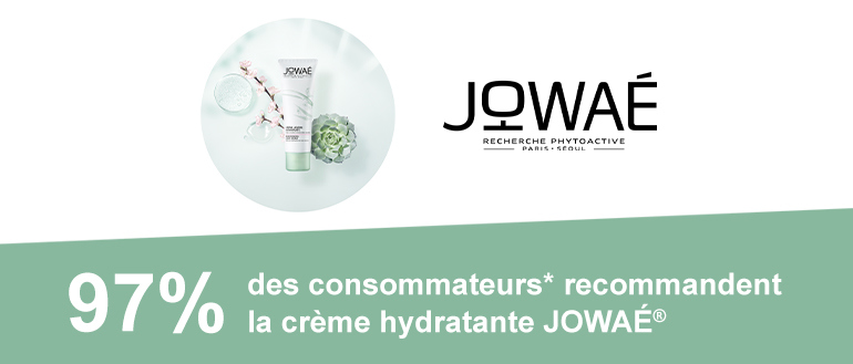 97% des consommateurs* recommandent la crème hydratante JOWAE®