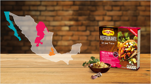 ... continuons avec le Porc Al Pastor du centre du Mexique et ses fines lamelles de viande marinées dans des épices et de l'ananas...