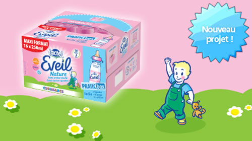 Nouveau test consommateur produit - trnd projet marketing participatif Bouche-à-oreille - Pratic box eveil nature de lactel