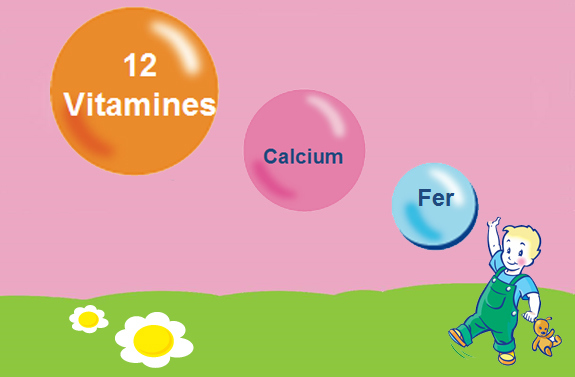 Eveil® Nature de Lactel s'adapte aux besoins de Bébé, conformément à la réglementation : il contient la juste quantité de protéines, du calcium, 12 vitamines et du fer !