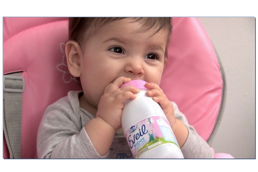 Eveil® Nature de Lactel est fabriqué en Bretagne, avec du lait de vache provenant de fermes françaises, sans huile de palme ni matières grasses hydrogénées.