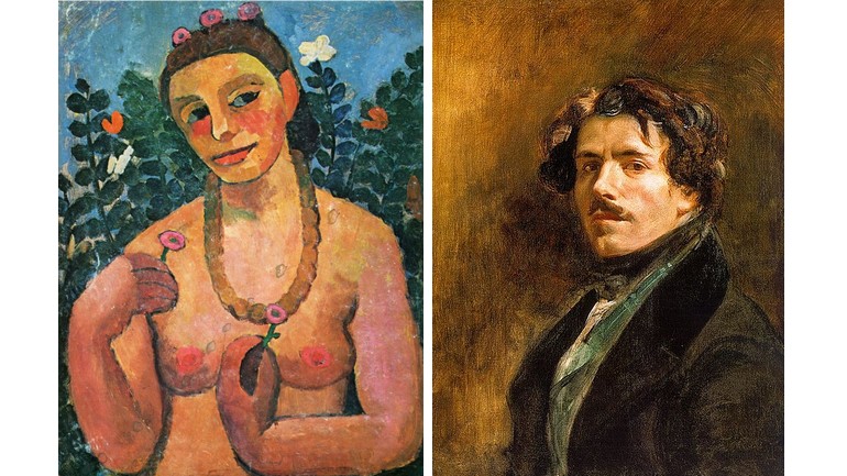 Paula Modersohn Becker et Eugène Delacroix 