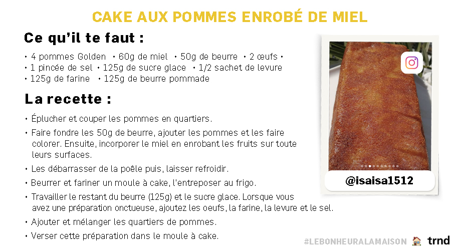 Cake aux pommes