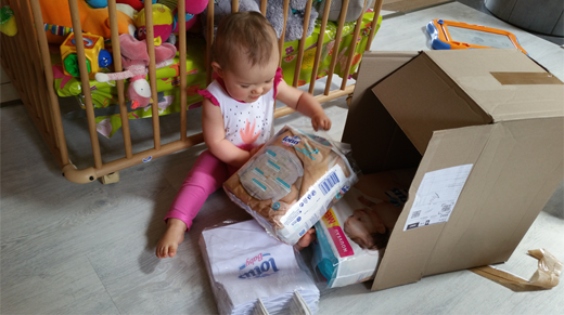 trnder Valye "Ma fille découvrant ses nouvelles couches"