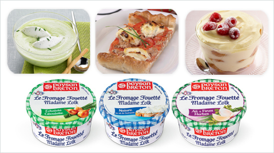  … mais aussi en matinée à l’occasion du brunch, lors des repas **ou encore en début de soirée pour l’apéritif**. Les Fromages Fouettés de Paysan Breton s’accordent avec de surprenantes nouvelles saveurs salées ou sucrées pour partager un bon moment entre