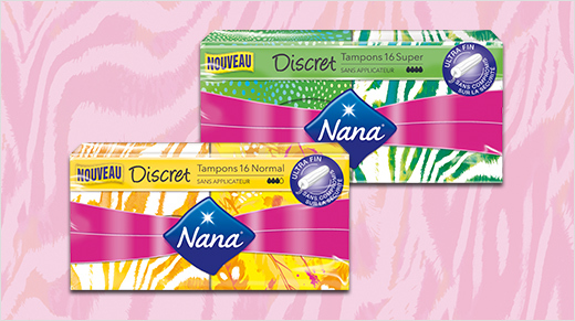 Nana nous offre la possibilité de découvrir son innovation 2017 : les tampons sans applicateur Nana Discret (référence Normal et Super) !