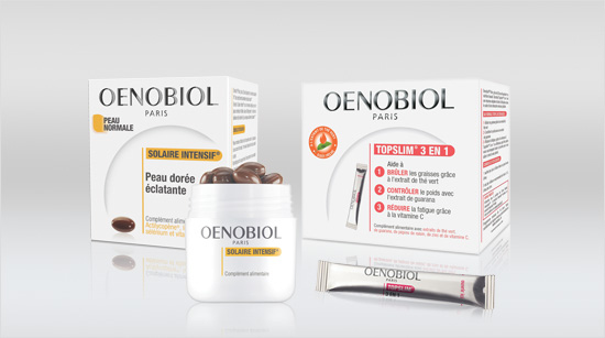 Les compléments alimentaires Oenobiol se déclinent en une large gamme de programmes pour être bien dans son corps grâce à des actions beauté ciblées.