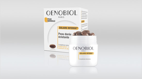  … Oenobiol Solaire Intensif qui est le nº1 des compléments alimentaires solaires. Sa formule composée d’actifs d’origine 100 % végétale… 