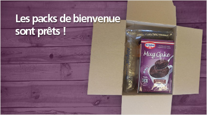 Packs de bienvenue Mug Cake