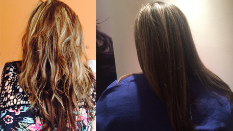 Avant/Après en salon L'Oréal Professionnel