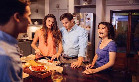 Moment convivial grâce à la Ratatouille Cassegrain !