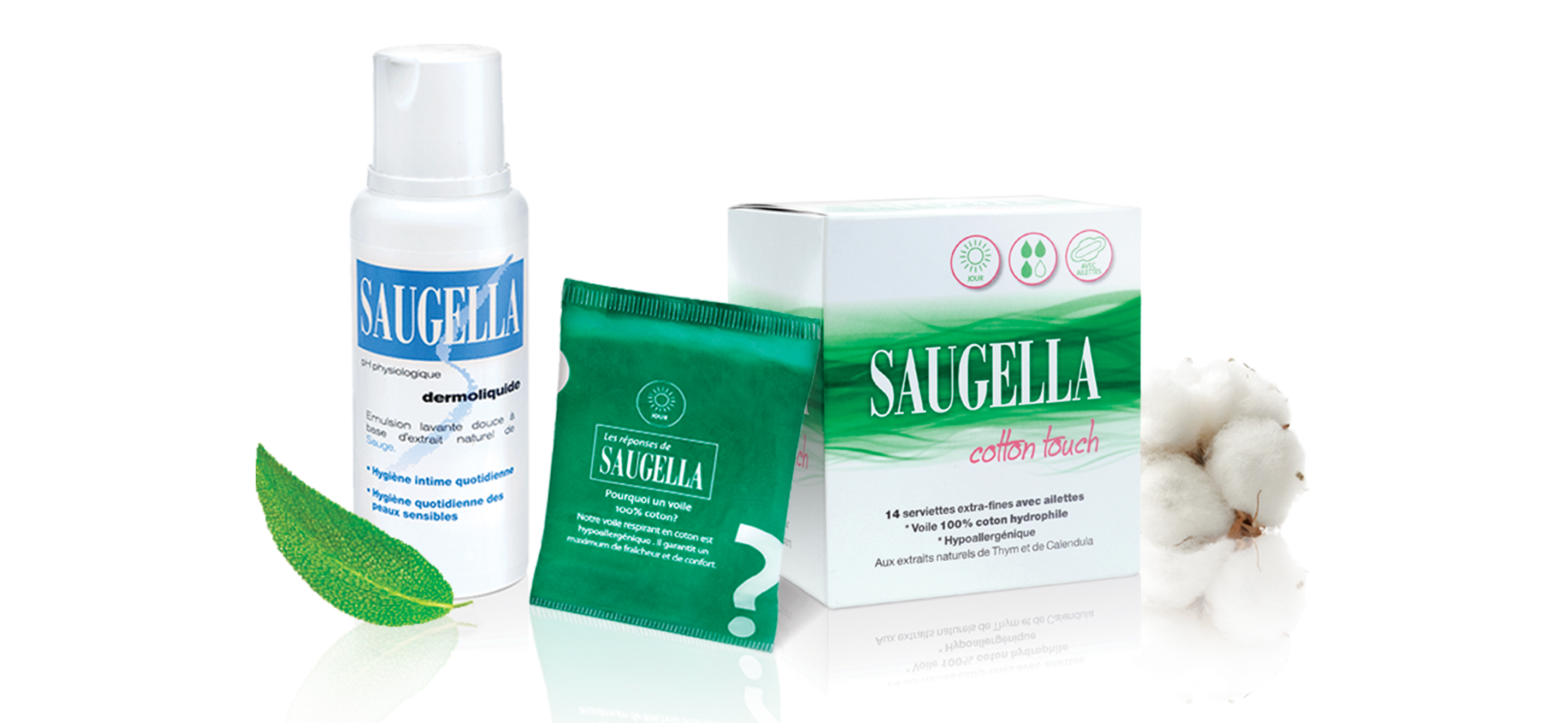 Saugella propose des solutions à base d’extraits naturels de plantes.