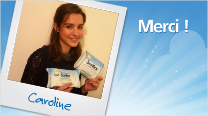 Caroline nous remercie !
