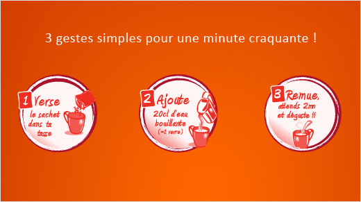 … dans un format très pratique et facile à préparer !