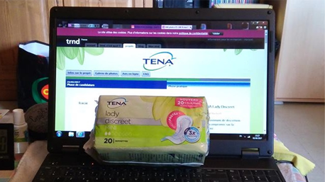 Toute en ligne avec TENA Lady Discreet