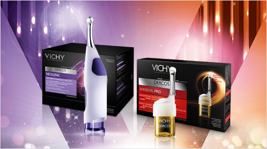 Au cours de ce projet, nous testerons les soins capillaires innovants NEOGENIC et AMINEXIL PRO de Vichy Dercos.