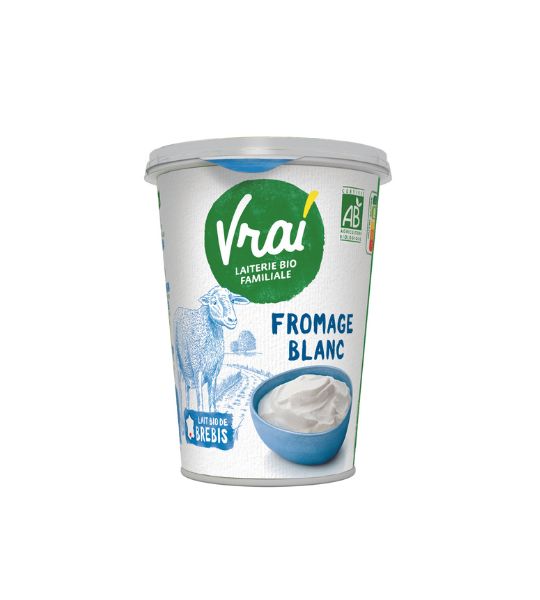 Le Fromage blanc nature au lait de brebis 400g.