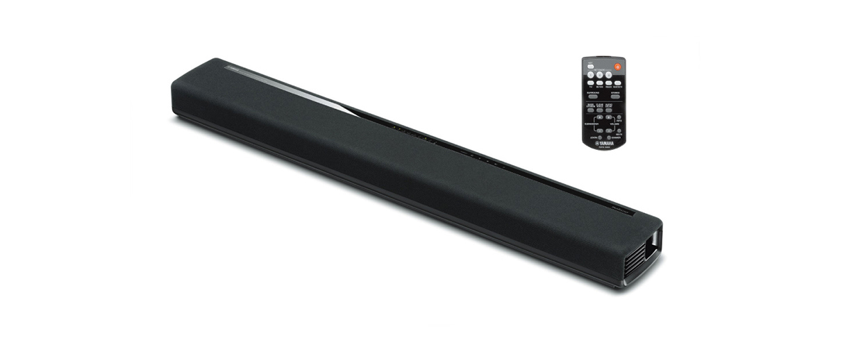 Le design élégant de la barre de son Yamaha MusicCast YAS-306  prend en charge le son surround 7 canaux et cinq modes surround différents.