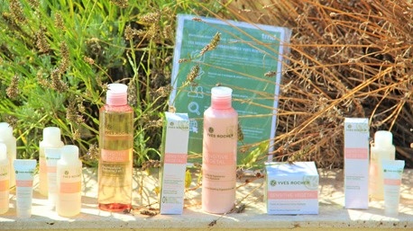 Coucher de soleil sur Yves Rocher