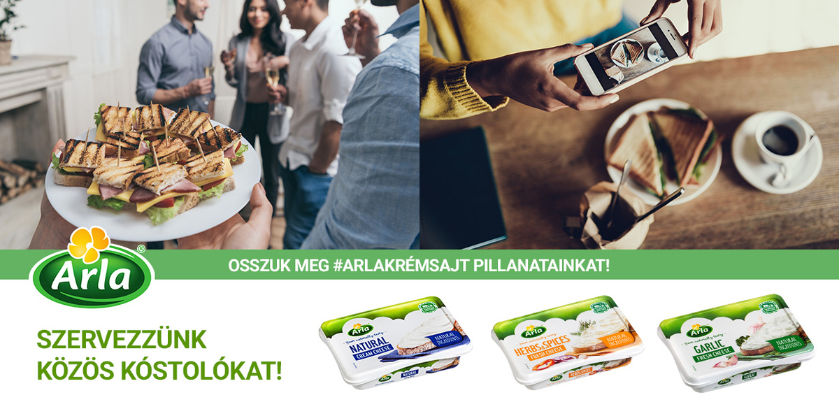 Arla krémsajt és szeletelt sajt