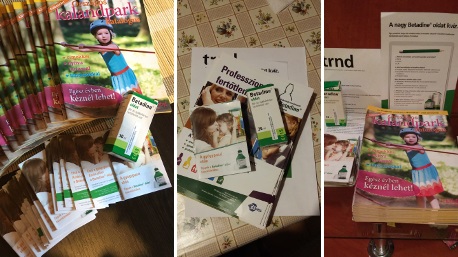 ...Betadine oldat indulócsomagot kapott.