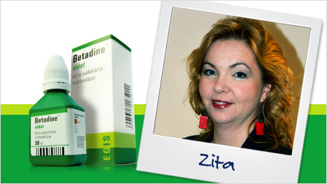 Betadine oldat kapcsolattartónk: Zita.