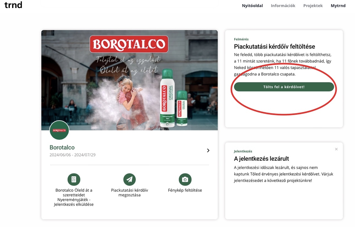 Piackutatsi kérdőívet gomb