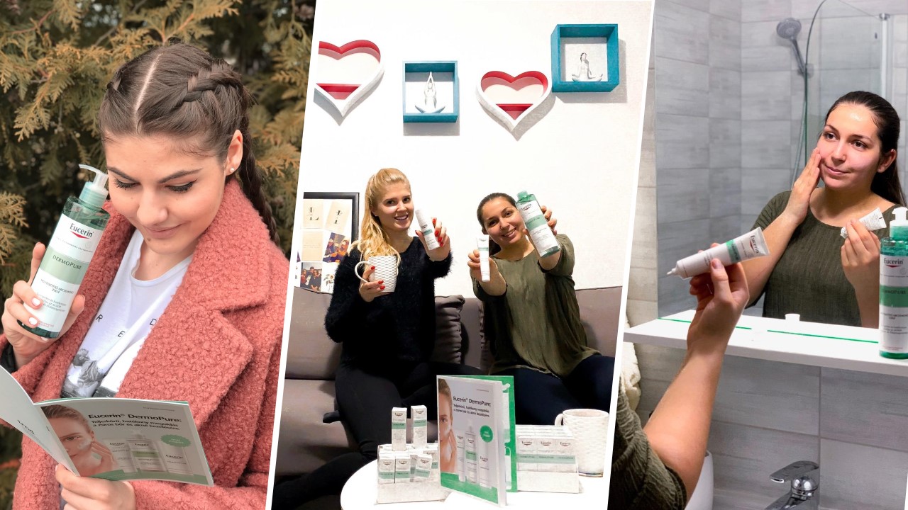  Eucerin DermoPure: arcápolási rutinunk.