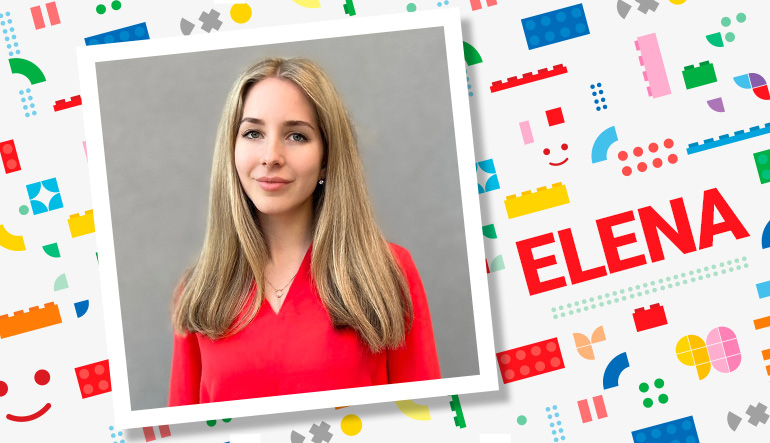 LEGO® kapcsolattartónk: Elena