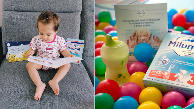 Milumil Junior ital a kiegyensúlyozott étrend részeként.