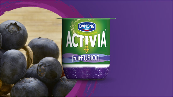 Activia fruitFusion è disponibile in tre combinazioni di  gusto che mixano intonazioni esotiche a sapori più classici. La prima è Activia fruitFusion gusto Mirtillo – Açai, in cui il gusto del mirtillo si unisce al sapore unico delle bacche di açai…