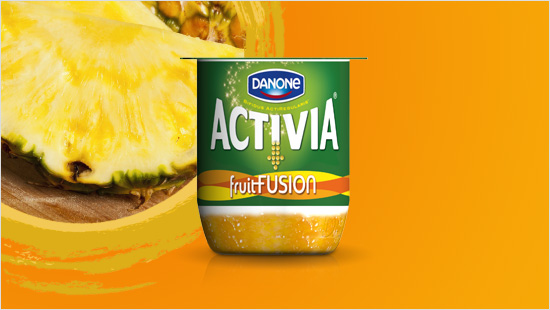 …infine, c’è Activia fruitFusion gusto Pesca – Ananas, in cui  dolcezza della pesca si fonde con le note esotiche dell’ananas, per rievocare tutto il brio dell’estate.