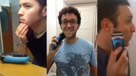 Trnder MaxRota, ivo_90 e Biglioncino alle prese con la rasatura con Braun Series 3.