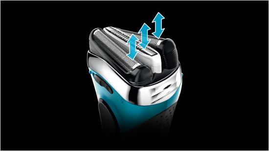 Grazie alla tecnologia MicroComb e al sistema FreeFloat a tripla azione, Braun Series 3 assicura una rasatura ancora più veloce e precisa, anche nei punti del viso più difficili da raggiungere!