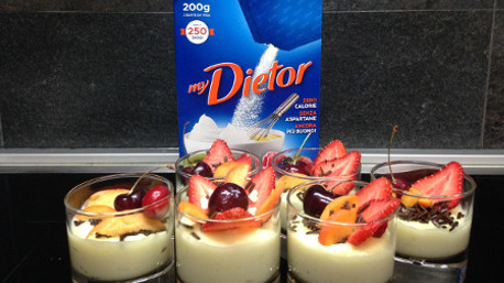 Crema light con frutta fresca