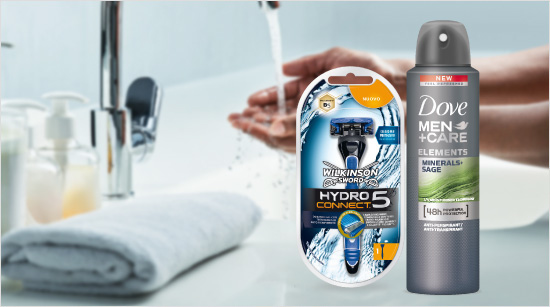 In questo progetto vogliamo scoprire due inseparabili compagni per la cura del nostro corpo: Dove Men+Care Elements Minerals+Sage e Wilkinson Hydro Connect!  