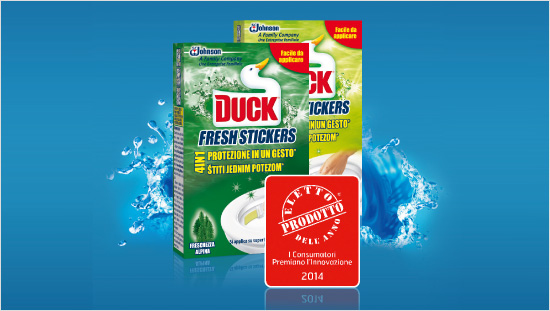 …  grazie alla sua praticità e innovazione, Duck Fresh Stickers è stato premiato come «Prodotto dell’Anno» 2014…