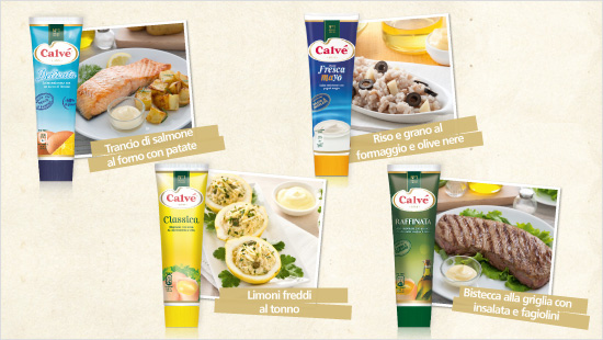 Ogni maionese Calvé è perfetta per essere abbinata a tipologie di piatti differenti e per creare tante ricette sfiziose!